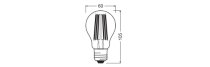 LED CLASSIC A ENERGY EFFICIENCY B DIM S 8.2W 827 FIL CL E27
