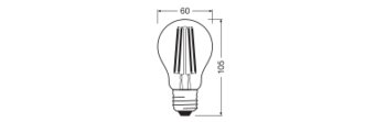 LED CLASSIC A ENERGY EFFICIENCY A S 5W 830 FIL CL E27