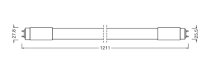 LED TUBE T8 HF ULTRA OUTPUT P 1200 mm 15W 865