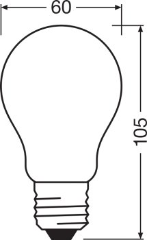 LED CLASSIC A DIM CRI 90 S 11W 927 FIL FR E27