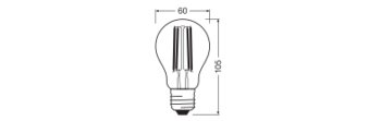 LED CLASSIC A DIM CRI97 S 7.2W 927 FIL CL E27 - LEDVANCE
