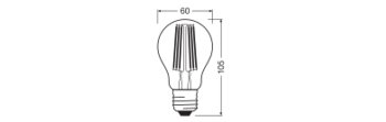 LED CLASSIC A DIM CRI97 S 9.5W 927 FIL CL E27 - LEDVANCE