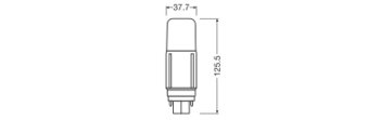 DULUX LED D VT EM & AC MAINS V 9.5W 830 G24D - LEDVANCE