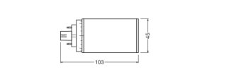 DULUX LED T/E HF & AC MAINS V 6W 840 GX24Q-1