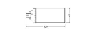 DULUX LED T/E HF & AC MAINS V 7W 840 GX24Q-2