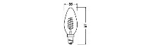 Vintage 1906 LED DIM 25  3.4 W/2200 K E14