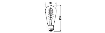 Vintage 1906 LED DIM 37  4.8 W/2200 K E27