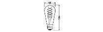 Vintage 1906 LED DIM 37  4.8 W/2200 K E27