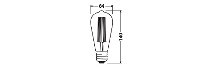 Vintage 1906 LED DIM 60  8.8 W/2200 K E27 - LEDVANCE