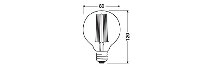 Vintage 1906 LED DIM 40  5.8 W/2200 K E27