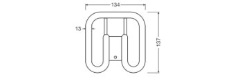 DULUX LED SQ EM & AC MAINS V 7W 830 GR8