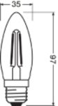 LED CLASSIC B DIM P 4.8W 827 FIL CL E27 - LEDVANCE