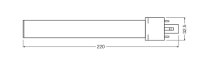 DULUX LED S EM & AC MAINS V 6W 840 G23