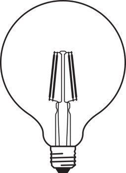 LED CLASSIC GLOBE P 4W 827 FIL CL E27