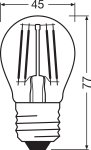 LED CLASSIC P P 5.5W 827 FIL CL E27