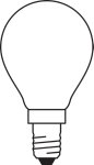 LED CLASSIC P P 5.5W 827 FIL FR E14 - LEDVANCE