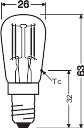 LED SPECIAL T26 P 2.8W 827 FIL E14 - LEDVANCE