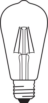 LED CLASSIC ST P 4W 827 FIL CL E27 - LEDVANCE