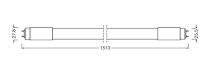 LED TUBE T8 HF P 1500 mm 20W 830