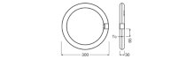 LED TUBE T9 EM V 18.3W 830 G10Q - LEDVANCE