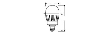 HQL LED P 2700LM 21.5W 827 E27