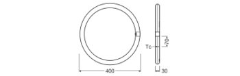 LED TUBE T9 EM V 24W 840 G10Q - LEDVANCE