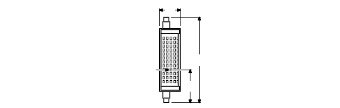 LINE R7s DIM P 18.5W 827 R7s - LEDVANCE