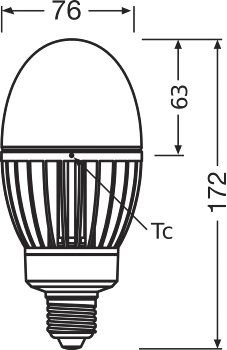 HQL LED P 4000LM 29W 840 E27 - LEDVANCE