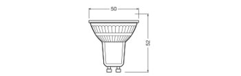 LED PAR16 120° P 6.9W 830 GU10