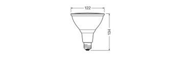 LED PAR38 30° P 12W 827 E27 - LEDVANCE