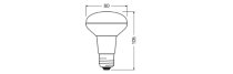 LED R80 P 8.5W 827 E27