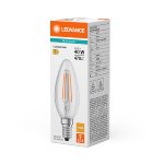 LED Classic B 40 Filament V 4W 827 Clear E14