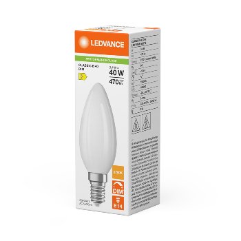 LED Classic B 40 Filament DIM P 3,4W 827 Frosted E14