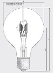 230V 1000W E40 clear 130x211 Dr. Fischer