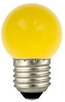 LED Tropfen 230V E27 1W Glaskolben Gelb
