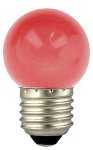 LED Tropfen 230V E27 1W Glas Bulb Red