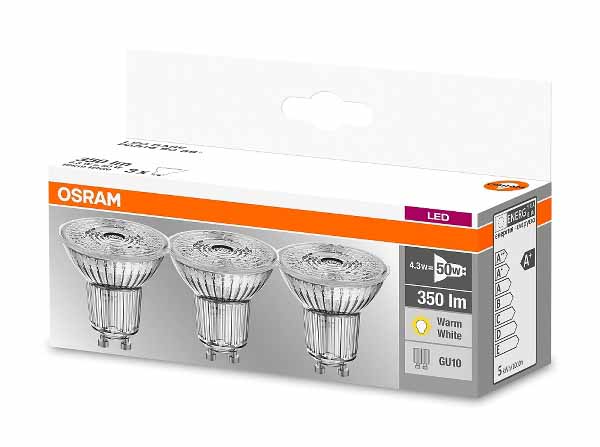 Compete efficacy privacy OSRAM LED BASE PAR16 50 36° 4.3 W/2700K GU10 Lamp