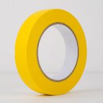 Paper Masking Tape Budget Yellow 24mm x 50m Magtape