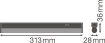 Linear Compact Switch 300 4W 230V 4000K 140° 313mm LEDVANCE