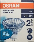 Osram Decostar 51S Halogenlampe mit Reflektor 20W 12V GU5,3 36°